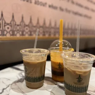 3 delah drinks. Iced Mofawar  And Mango Arabian