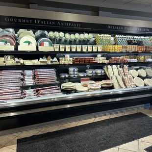 a display of delallo products