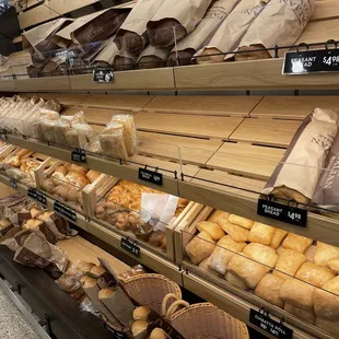 a variety of breads
