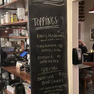 Menu as of 10/28/22