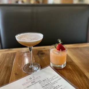 Craft cocktails were yummy! Service was great and food was good! Only downside was the French onion soup was ehhh!