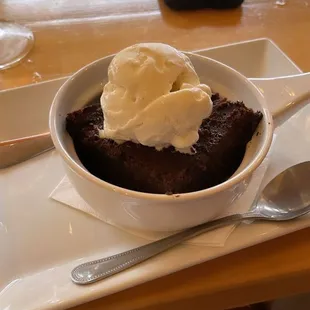 Oreo Chocolate Bread Pudding with ice cream