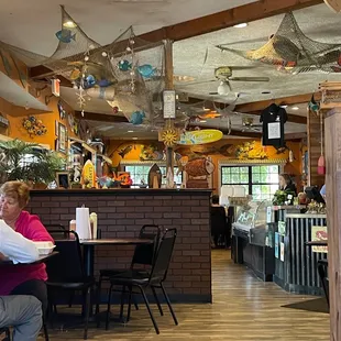 a woman sitting at a table