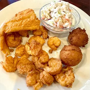 Fried Haddock and Shrimp Lunch Portion