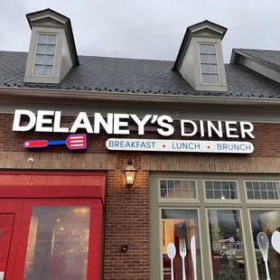 the front of the restaurant