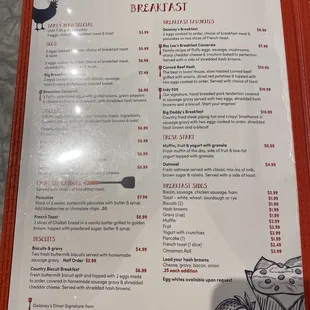 sushi and sashimi, menu
