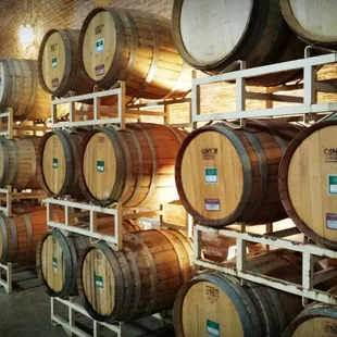 Wine barrels