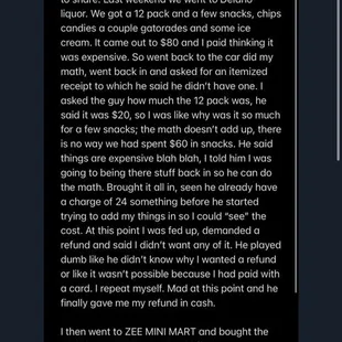 a screenshot of a text message