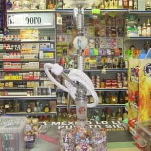 a display in a liquor store