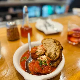 Meatballs in Spicy Marinara