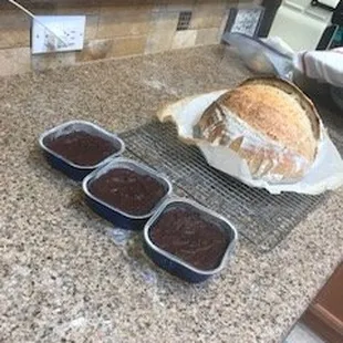 Sourdough Bread and Sourdough Fudgey Brownies
