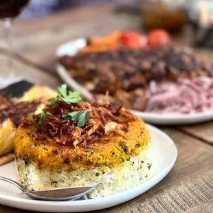 Sabzi Polo, Koobideh, and Chinjeh