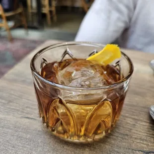 Old Fashioned perfectly made....