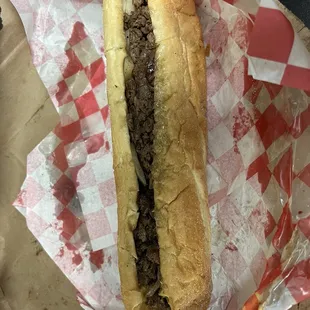12" cheesesteak