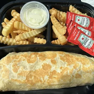 SPECIAL Chicken Shawarma &amp; Fries - like a burrito on the outside and a gyro on the inside. Not 100% traditional, but it was pretty good.