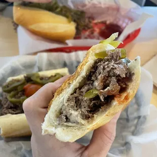 Cheesesteak with sweet peppers