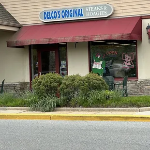 the front of the restaurant