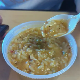 Daily soup today is Gumbo!