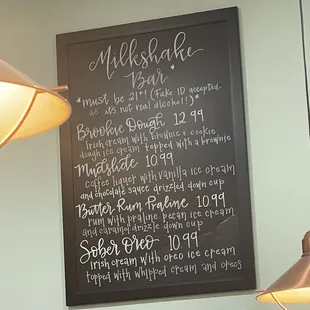 Milkshakes