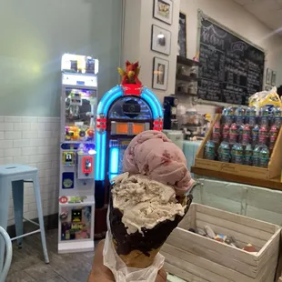 Strawberry and coconut vegan ice cream