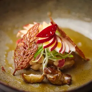 Finely plated dish at DelecTable.