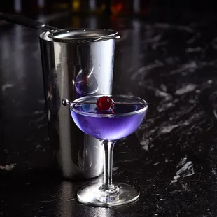 Lavender cocktail.