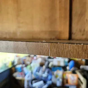 Separation and seam after project completion.