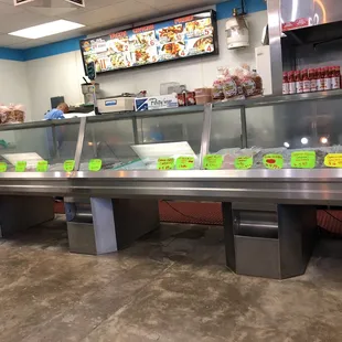 interior, sushi and sashimi