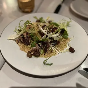a plate of food on a table