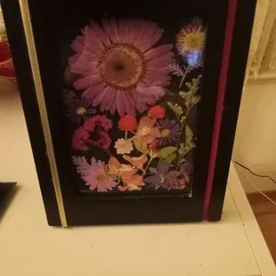 Pressed flowers