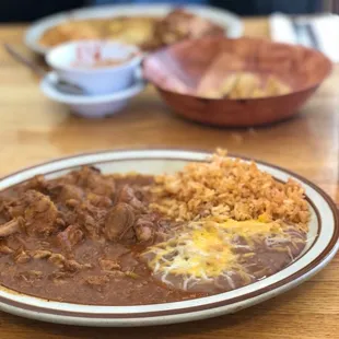 Chili Colorado combo