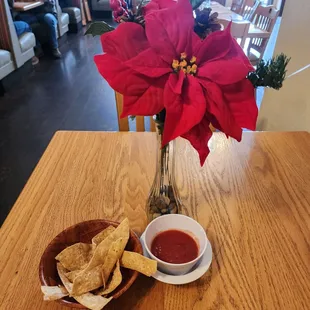 Tasty corn chips n salsa