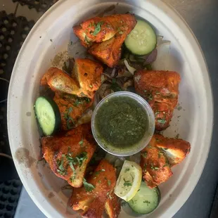 Chicken Tikka Kabab plate