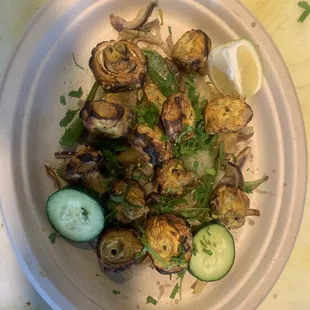 Tandoori mushroom tikka