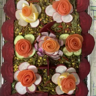 Catering salad platter