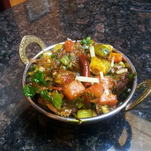 Baby eggplant in tongue tickling sauce.Specal for the month of October