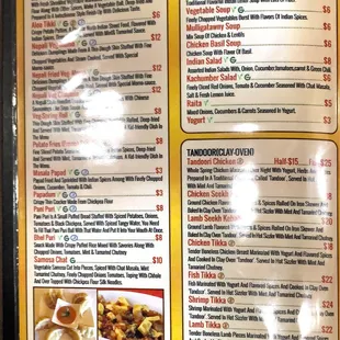 Wide variety of appetizers including Vegetarian, Vegan and Non-Vegetarian.