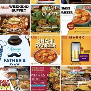 Wide variety of food selections @Delhi Indian Cuisine 8810 S Maryland Pkwy (Pebble &amp; Maryland Pkwy)