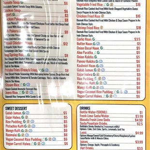Kids Menu @Delhi Indian Cuisine 8810 S Maryland Pkwy (Pebble &amp; Maryland Pkwy)