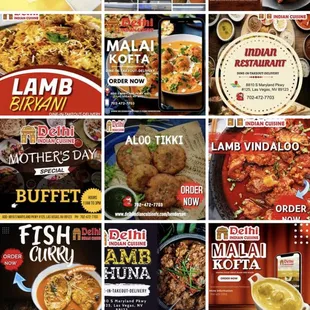 Wide variety of food @Delhi Indian Cuisine 8810 S Maryland Pkwy (Pebble &amp; Maryland Pkwy)