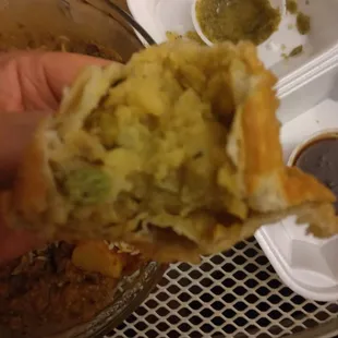 Samosa innards