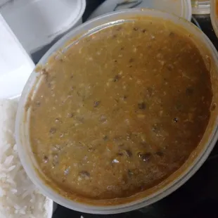 Dal mahkni (black lentils)