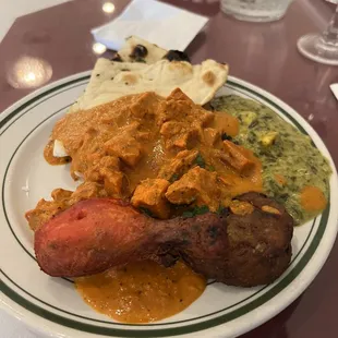 a plate of food on a table