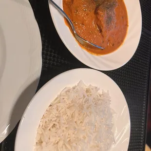 Butter Chicken entree for one.