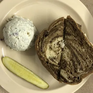 Ruben and potato salad