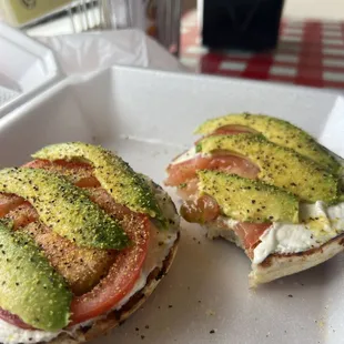 Garlic bagel CTA + lox spread