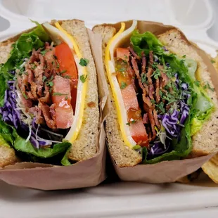 I love sandwiches. Try Deli &amp; Bop's BLT Sandwich. It's worth the try.