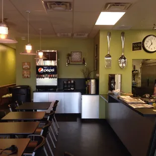 the interior of a deli restaurant