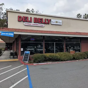 the front of a deli belly