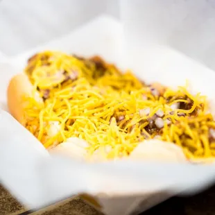 Chili-dog, and yes I had way to much phone taking these photos!